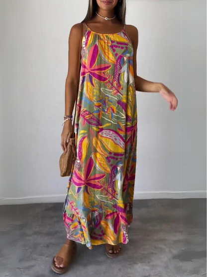Fleur | Komfortabel Floral Kjole