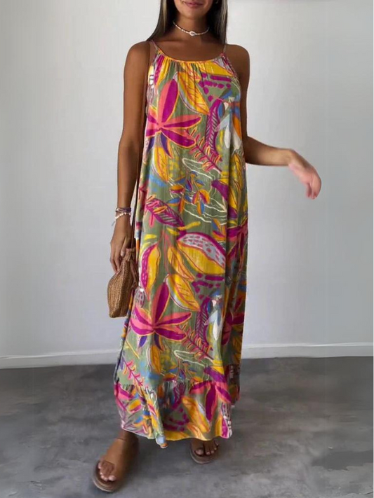 Fleur | Komfortabel Floral Kjole