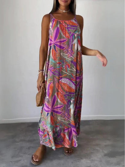 Fleur | Komfortabel Floral Kjole