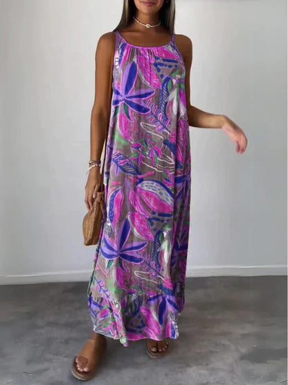 Fleur | Komfortabel Floral Kjole
