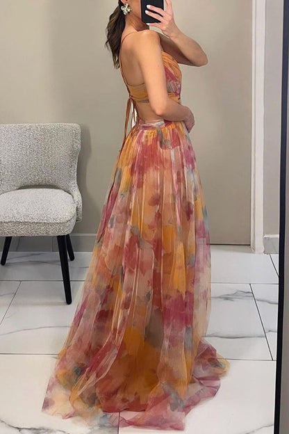 Vaëlia™ | Smuk maxi-kjole med blomsterprint