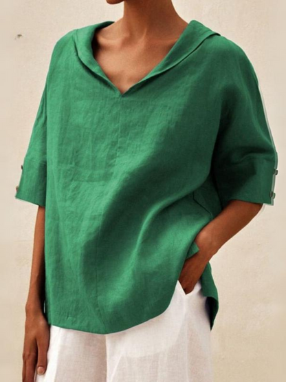 Klara™ - Løs bluse med afslappet pasform