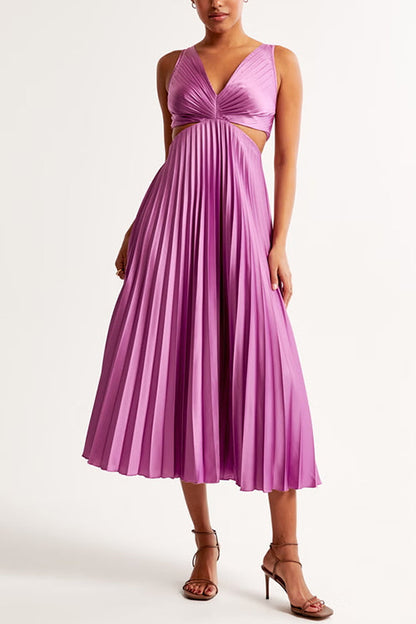 Elsa | Elegant Plisseret Maxikjole