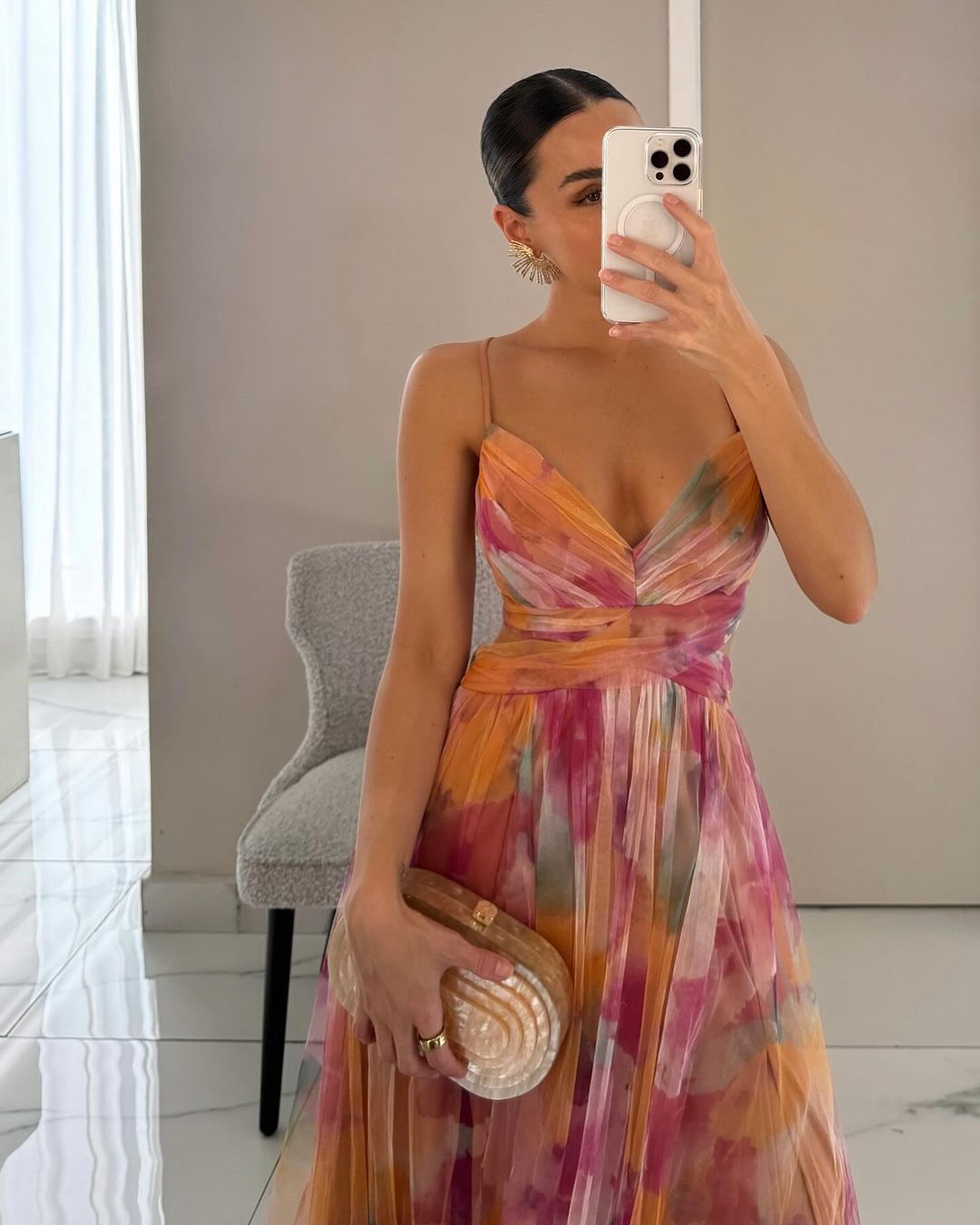 Vaëlia™ | Smuk maxi-kjole med blomsterprint
