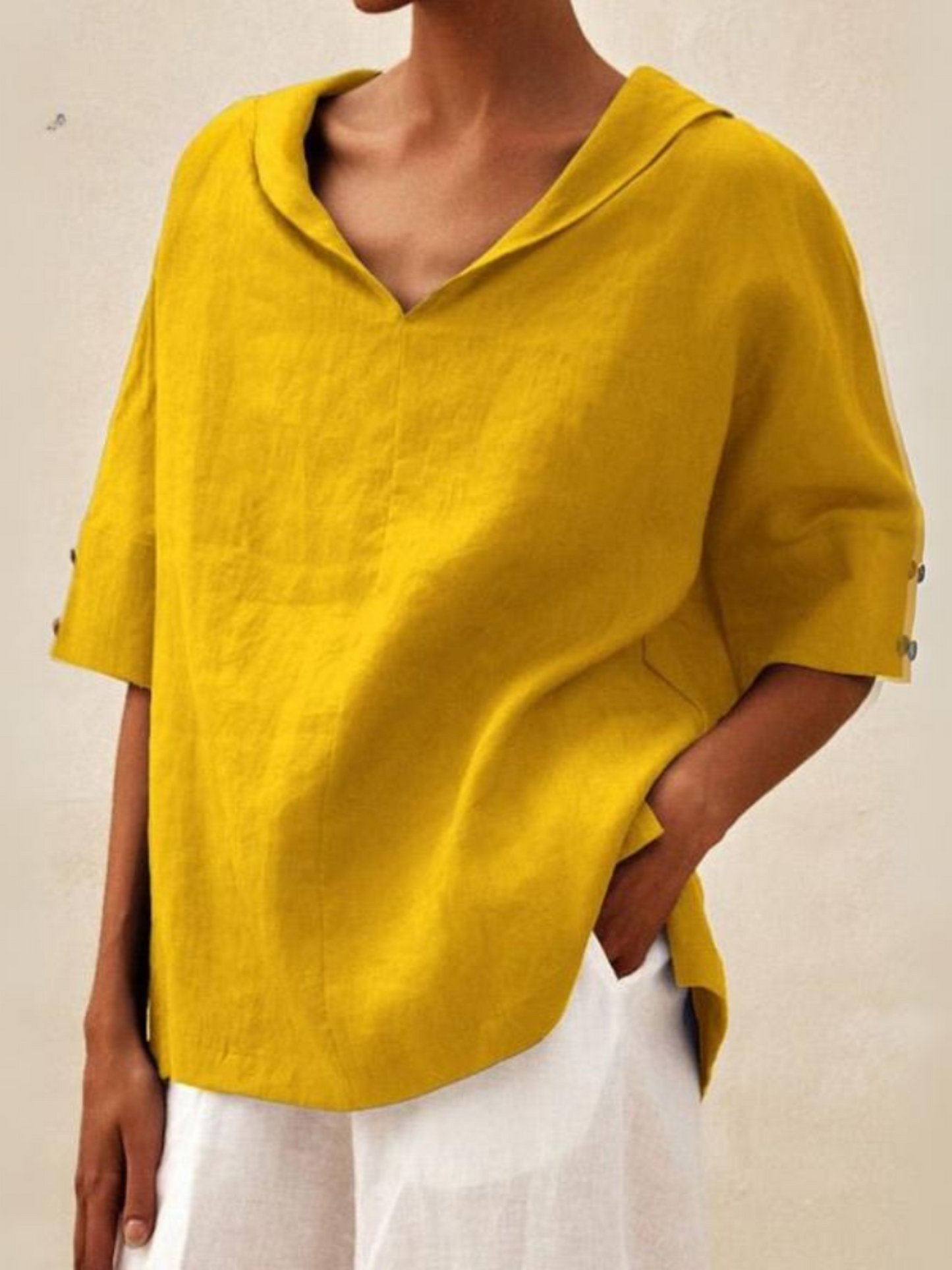 Klara™ - Løs bluse med afslappet pasform