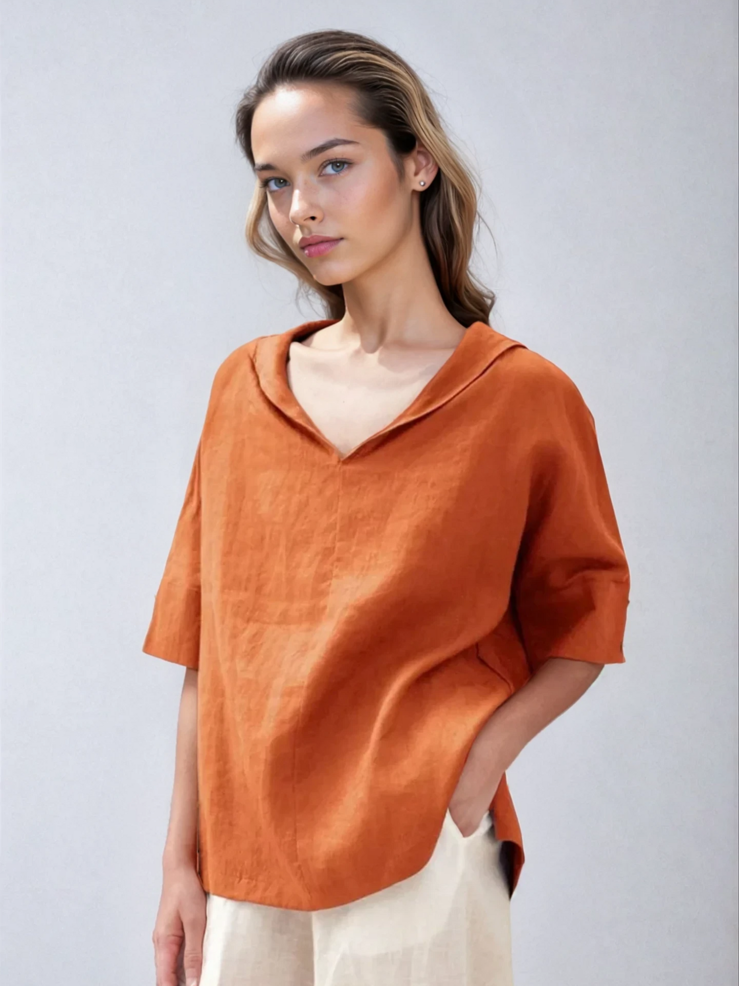 Klara™ - Løs bluse med afslappet pasform