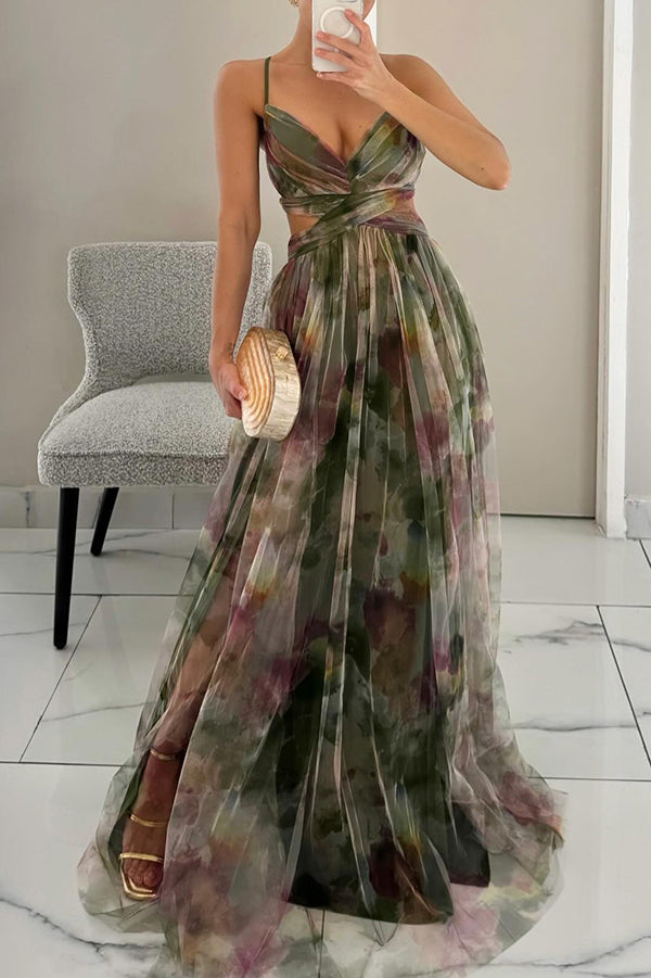 Vaëlia™ | Smuk maxi-kjole med blomsterprint
