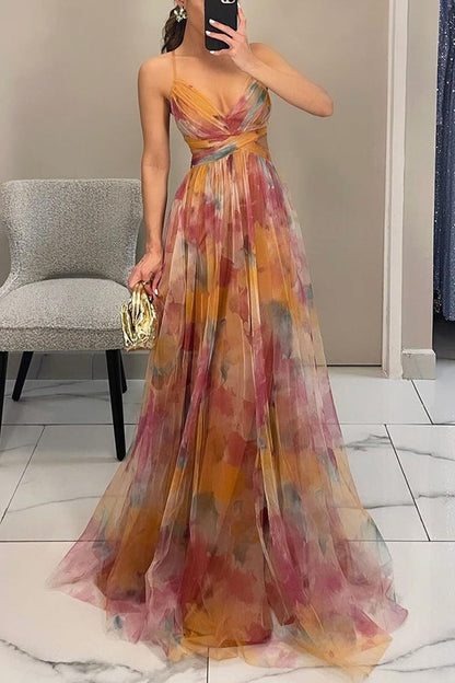Vaëlia™ | Smuk maxi-kjole med blomsterprint
