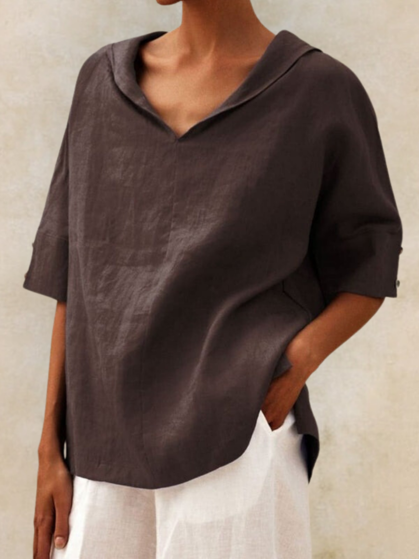 Klara™ - Løs bluse med afslappet pasform