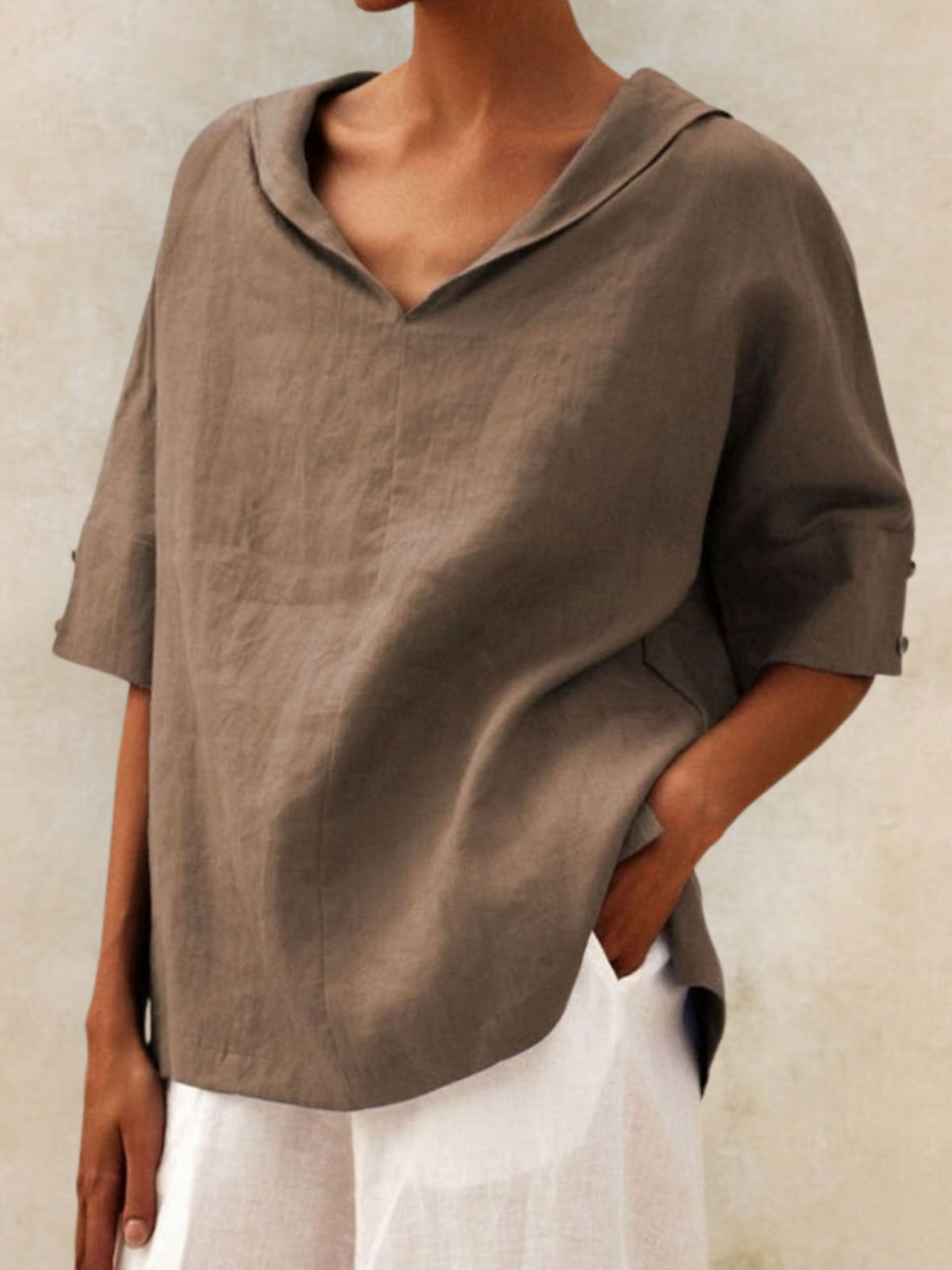 Klara™ - Løs bluse med afslappet pasform