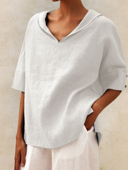 Klara™ - Løs bluse med afslappet pasform