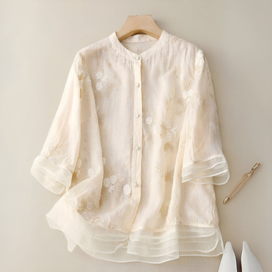 Liva™ | Broderet bluse