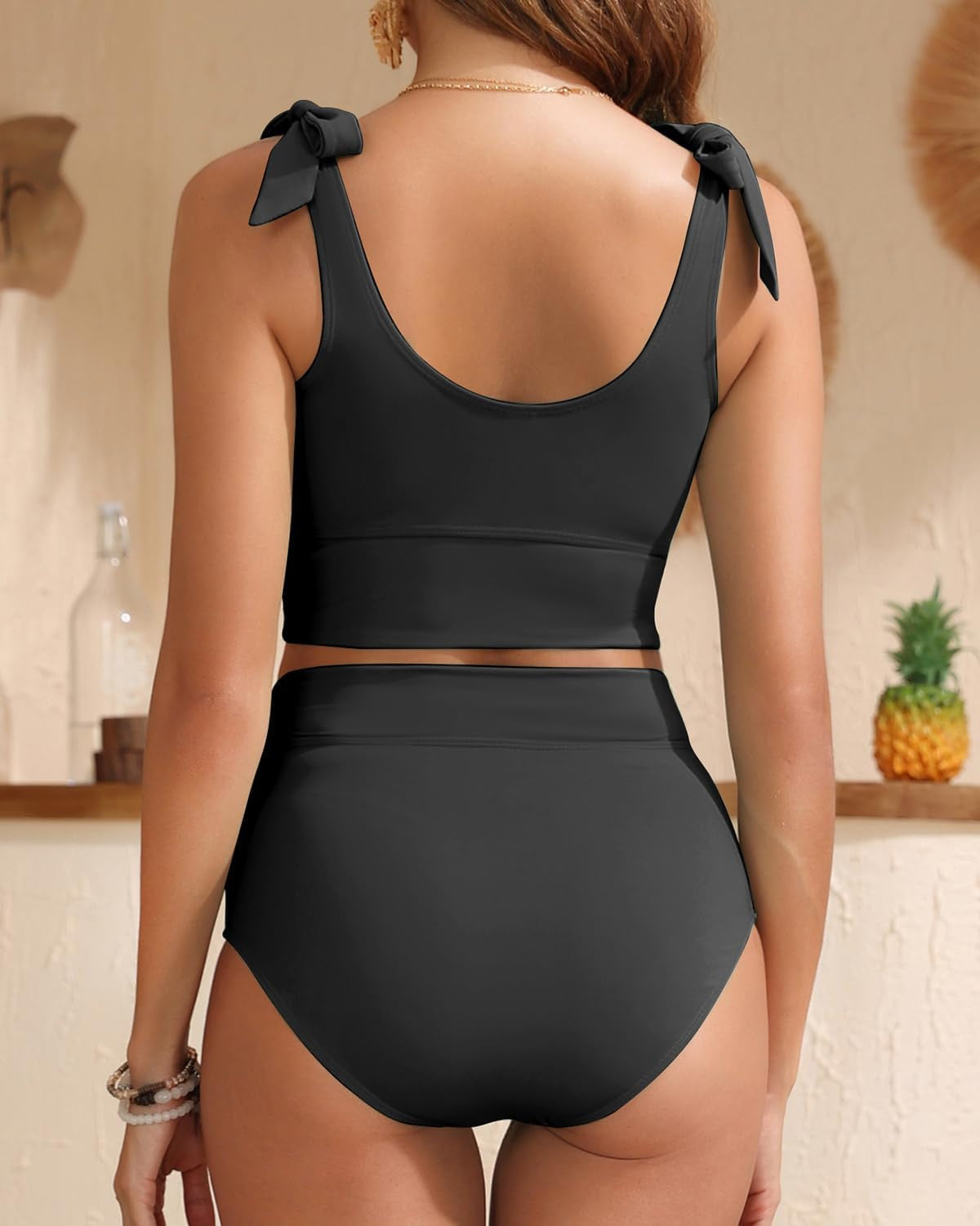 Højtaljet Tummy Control Bikini