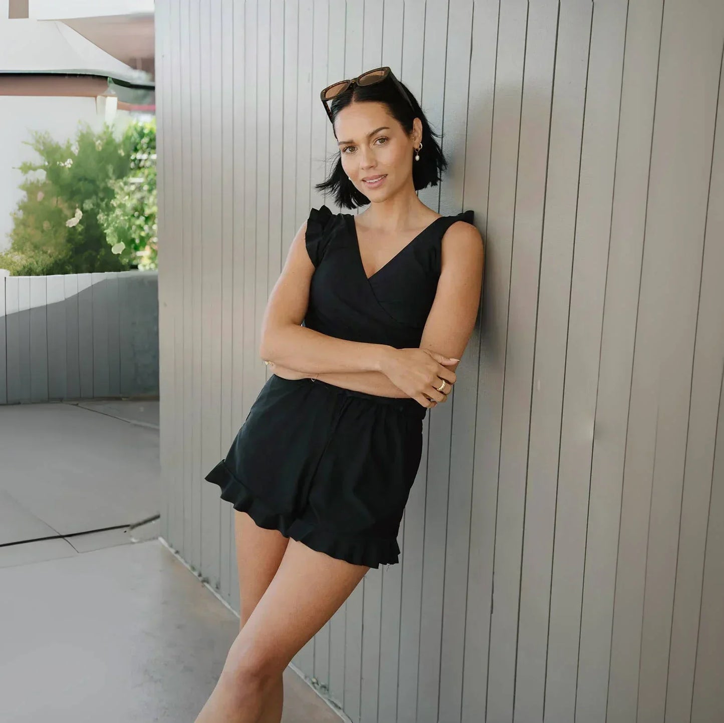 Lounge-Badebukser med Shorts og Indbygget BH