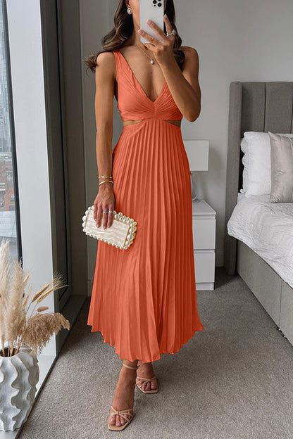 Elsa | Elegant Plisseret Maxikjole