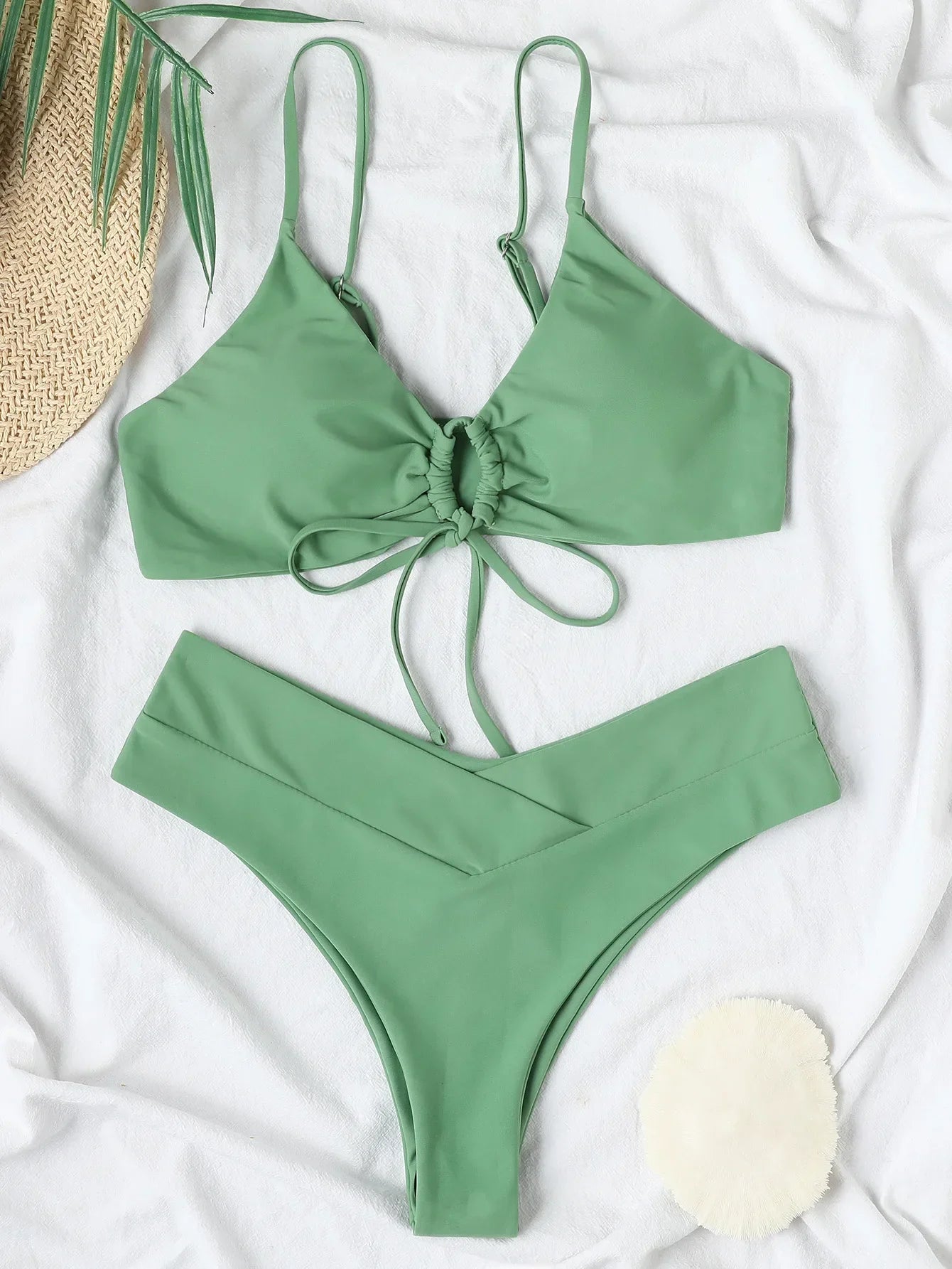Høj Talje Bikini Sæt