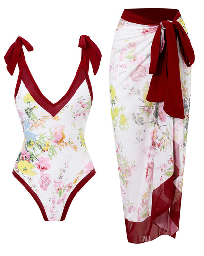 Bloom Set – Badedragt med lang nederdel