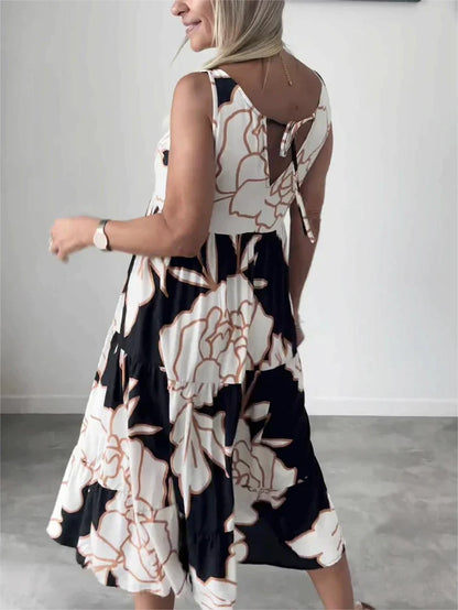 Fleur | Komfortabel Floral Kjole