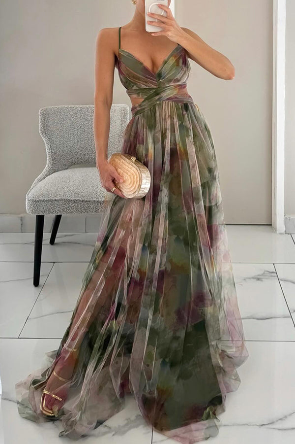 Vaëlia™ | Smuk maxi-kjole med blomsterprint