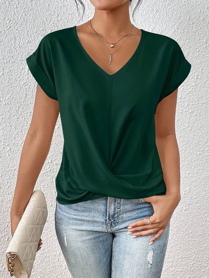 Clao™ | Casual T-shirt med sweetheart halsudskæring