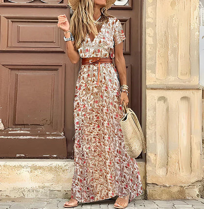 Chic Bohemian Maxi Dress for Summer Occasions
