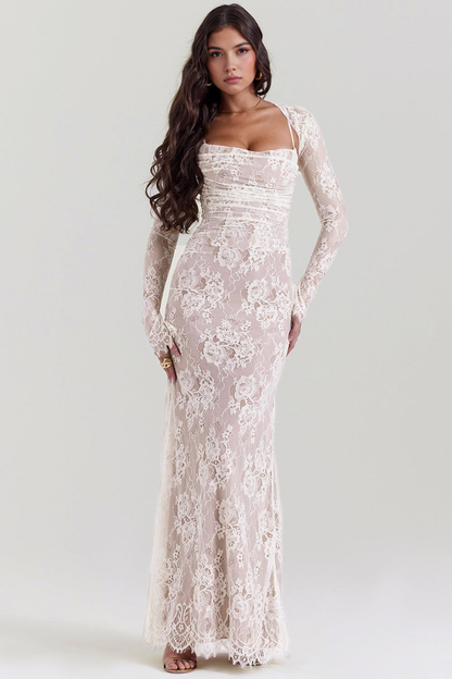 CELESTE - Spids Maxi Kjole