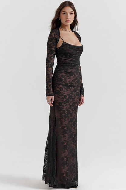 CELESTE - Spids Maxi Kjole