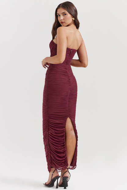 AMARIS - Mesh Maxi Kjole