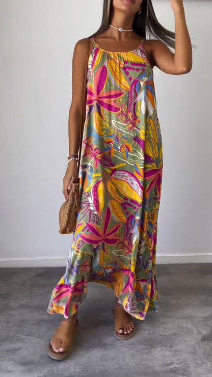 Fleur | Komfortabel Floral Kjole