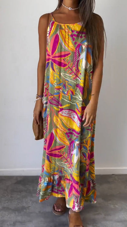 Fleur | Komfortabel Floral Kjole