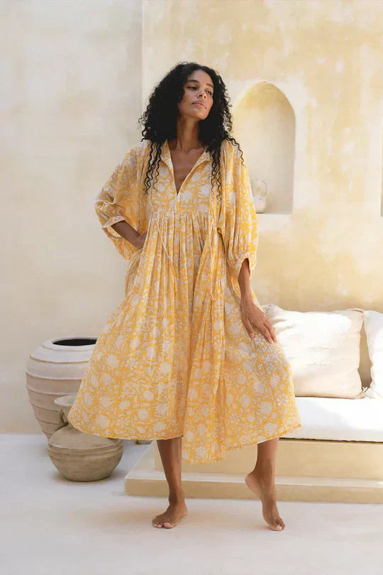 Blomster Boho Sommerkjole til Kvinder - Perfekt til Begivenheder og Udendørs Sammenkomster