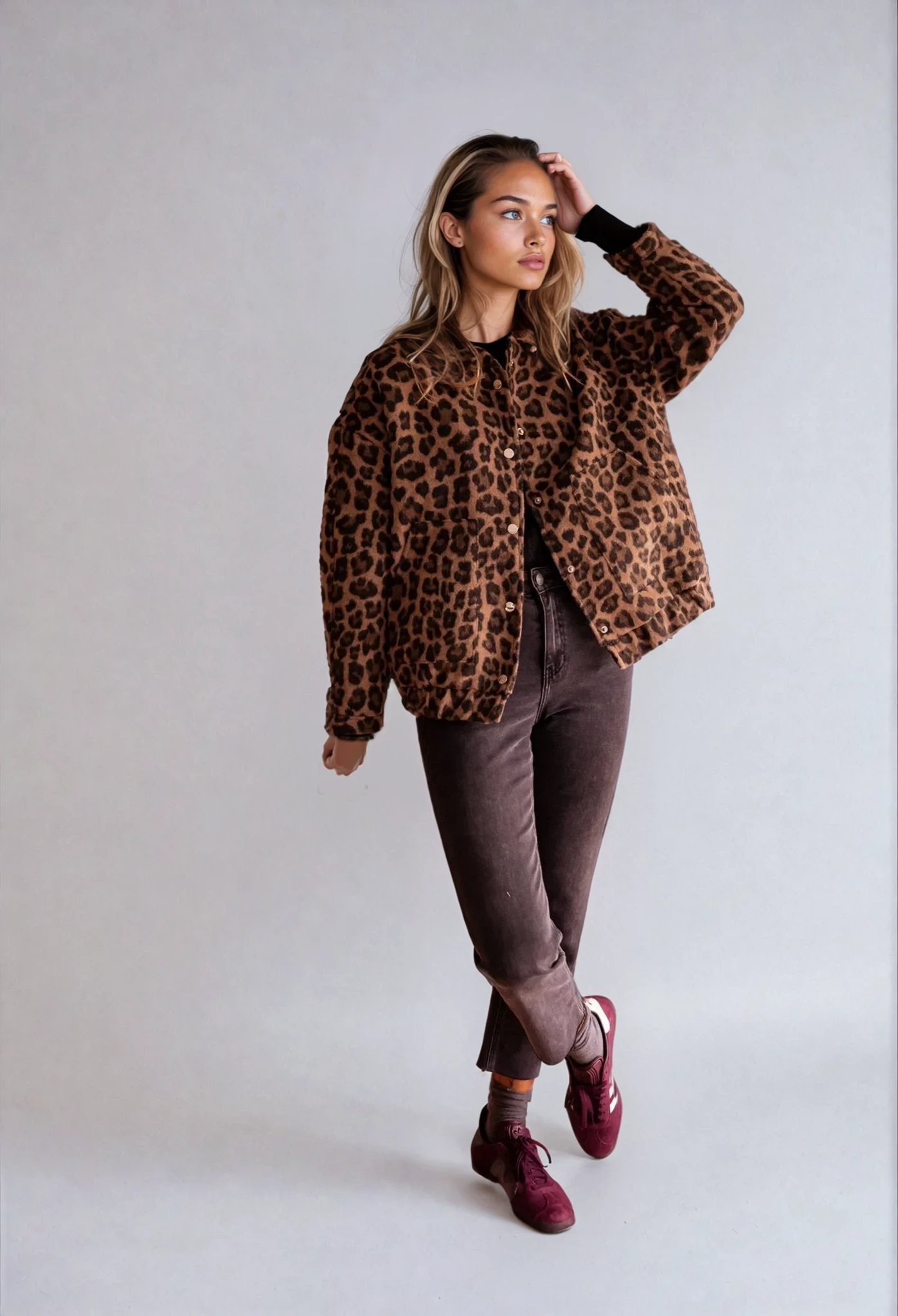 Leona | Trendy Leopardprint Jakke