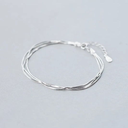 Tyndt og elegant armbånd i 925 sølv