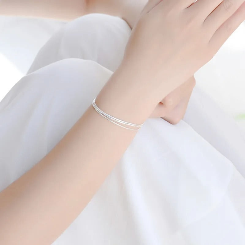 Tyndt og elegant armbånd i 925 sølv