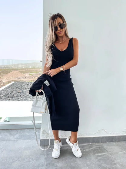 Dominique™ | To-i-én Kjole Komfort & Stil