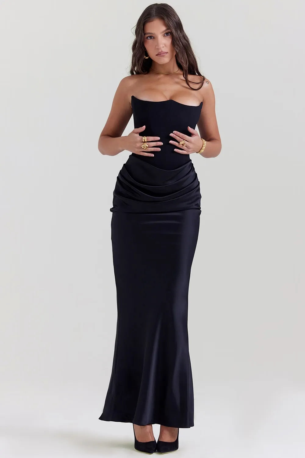 Celeste Luxe Maxi-jurk