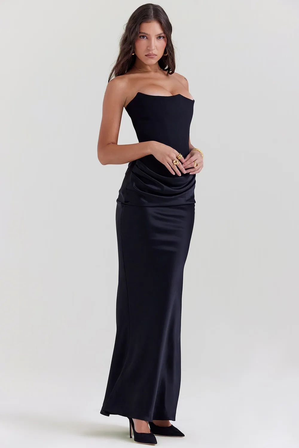 Celeste Luxe Maxi-jurk