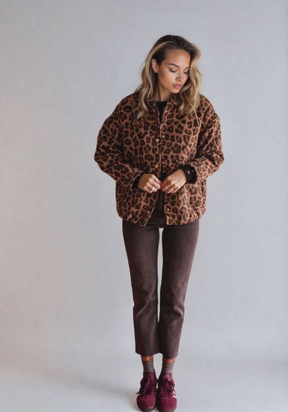 Leona | Trendy Leopardprint Jakke