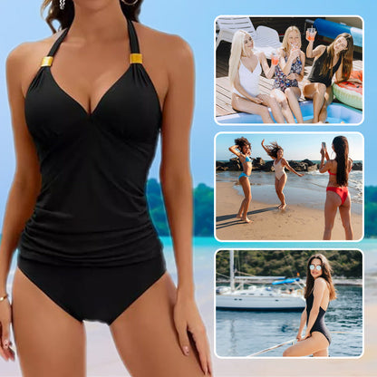 Halter Tankini Sæt – Formende og Elegant