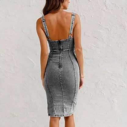 Mona | Denim-Top-Kjole